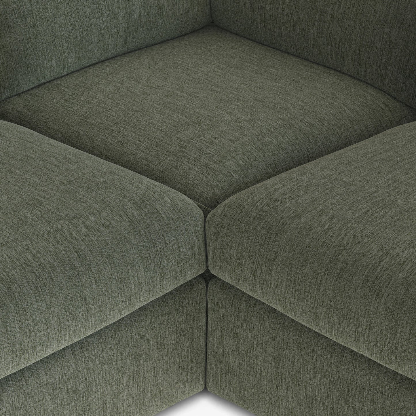 Lenae Corner Sofa - luxury chenille corner sofa in green by Vogue Vocus view 11