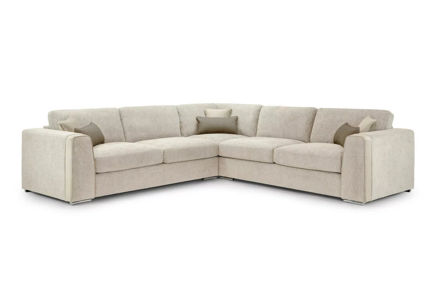 Grand Beige Corner Sofa