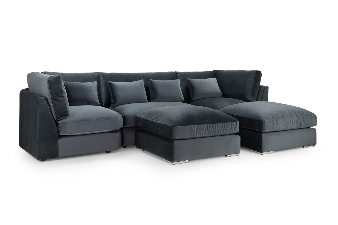 Slate Royale U Shape Corner Sofa