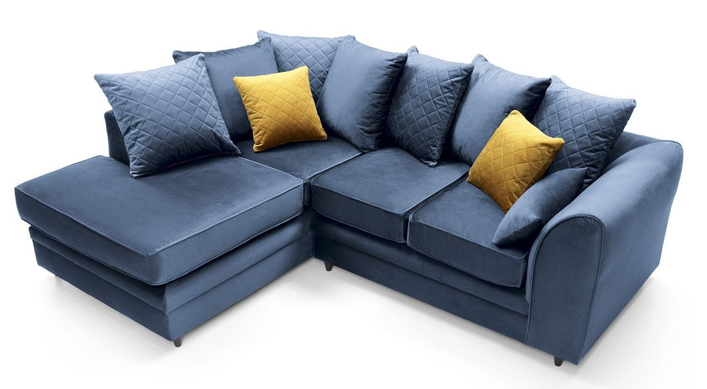 Ruby Velvet Corner Sofa