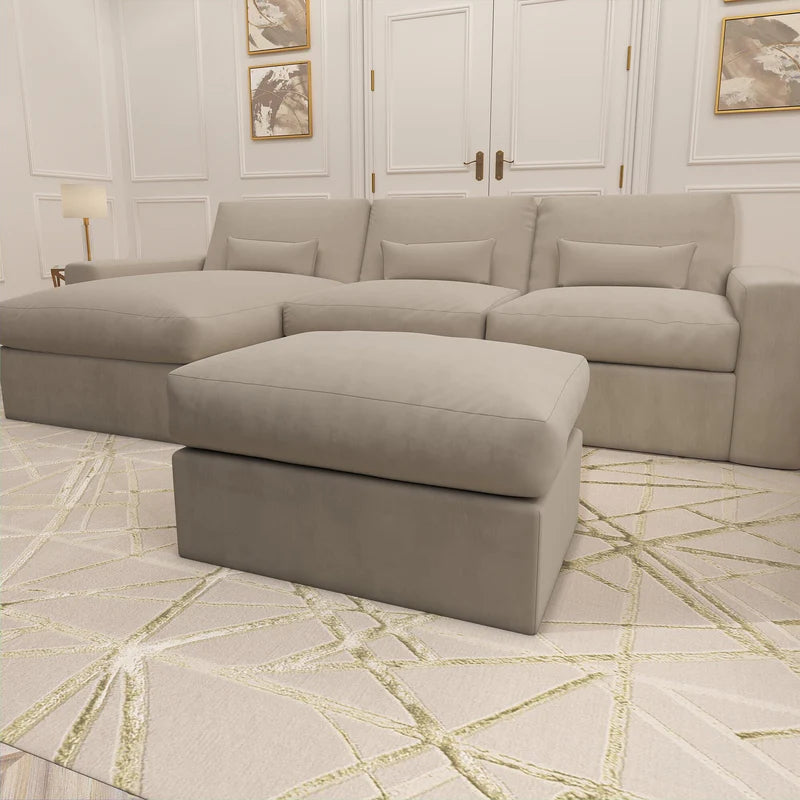 Regent  Velvet Large U shape Sofa