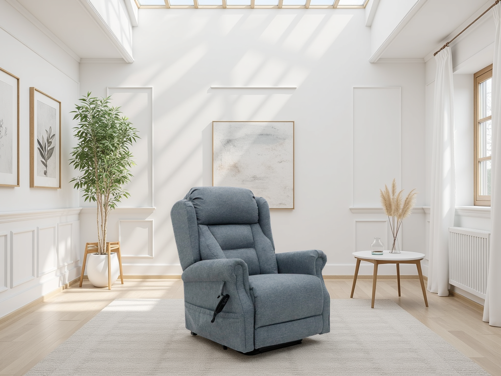 Belgrave Rise & Recline Chair in Grey