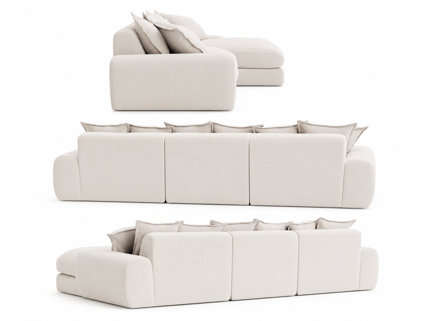 Milo Modular Right Hand Large Chaise Sofa