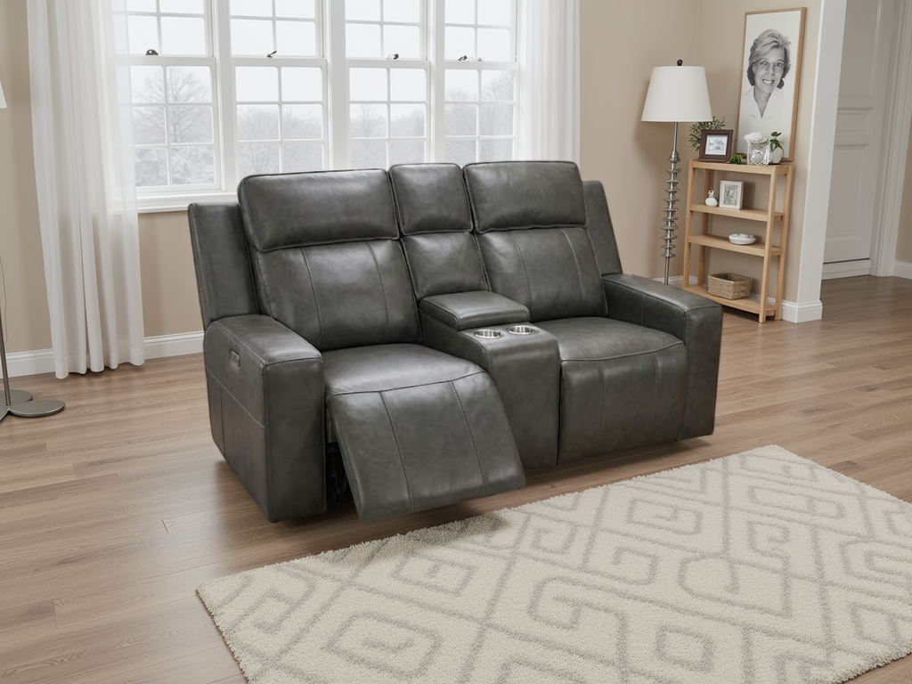 Valencia 2 Seater Recliner Sofa in Grey