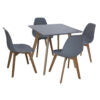 Belgium Small Dining Table Grey - luxury dining furniture