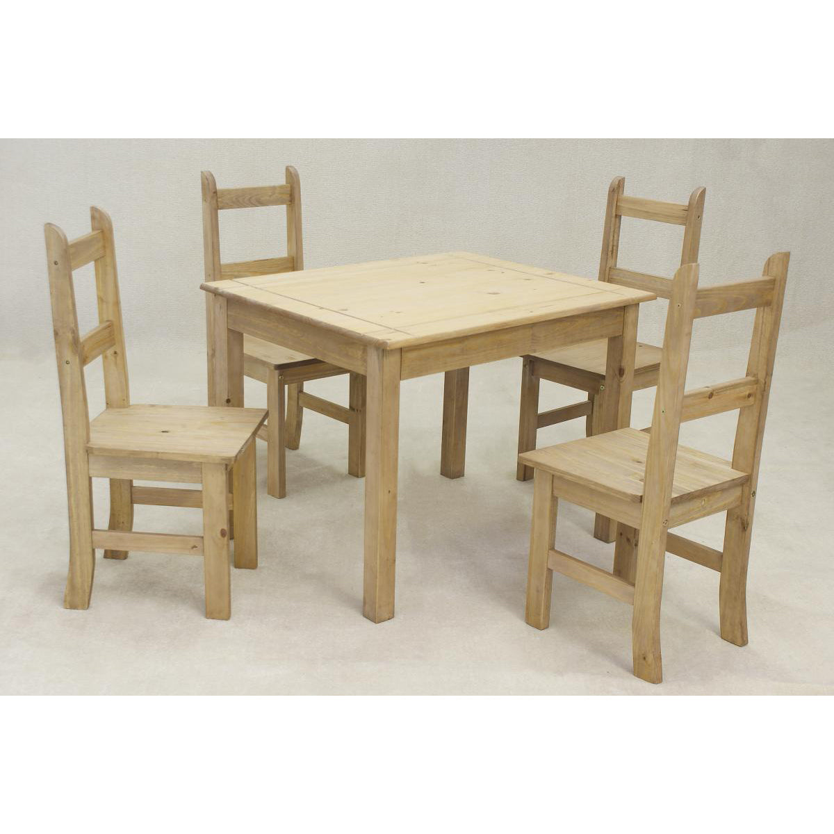 Coba Mexican Dining Set with 4 Dining Chairs - luxury dining furniture
