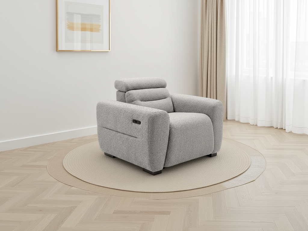 Akira Recliner Armchair in Grey