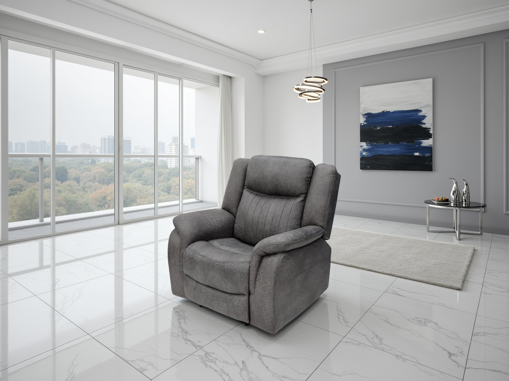 Milan Recliner Armchair in Grey