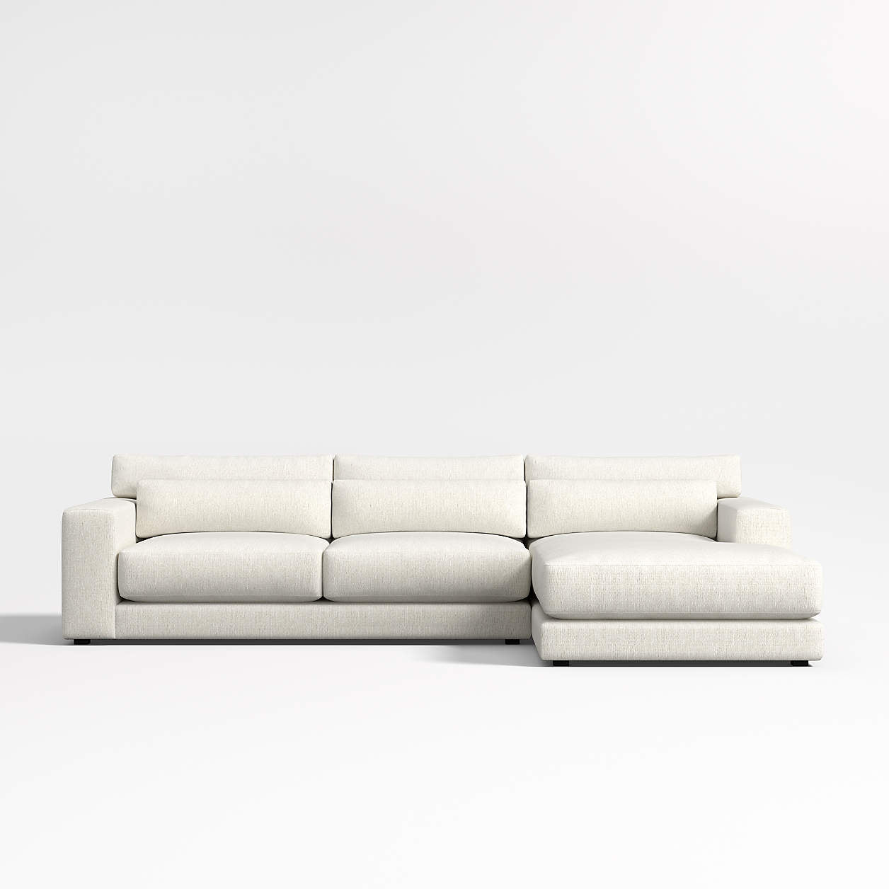Valencia Deep Seat Modular Sofa Collection - luxury velvet modular sofa in cream by Vogue Vocus view 9