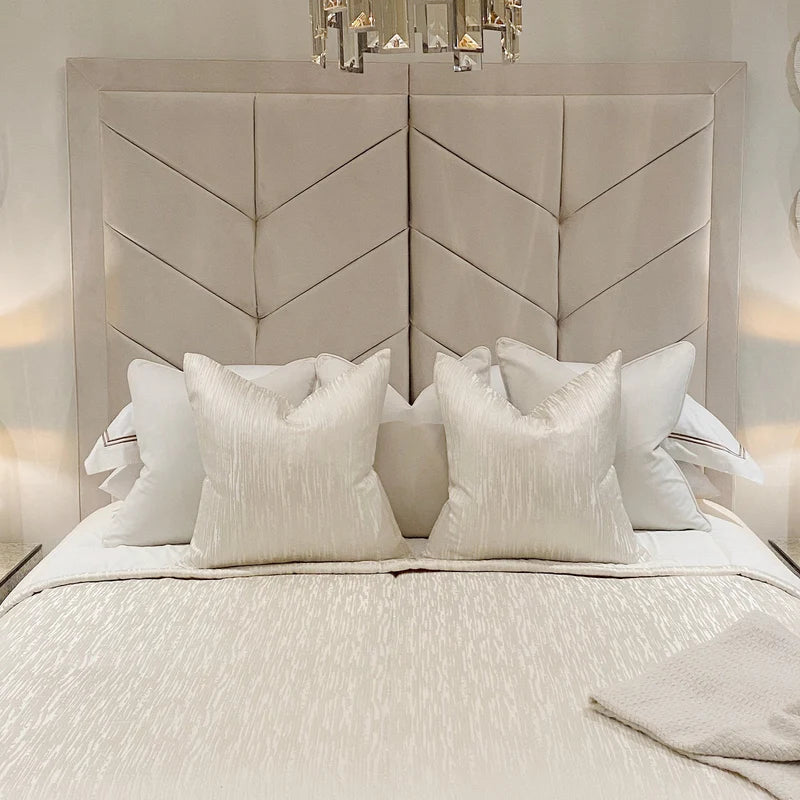 Kensington Velvet Premium Chevron Bed
