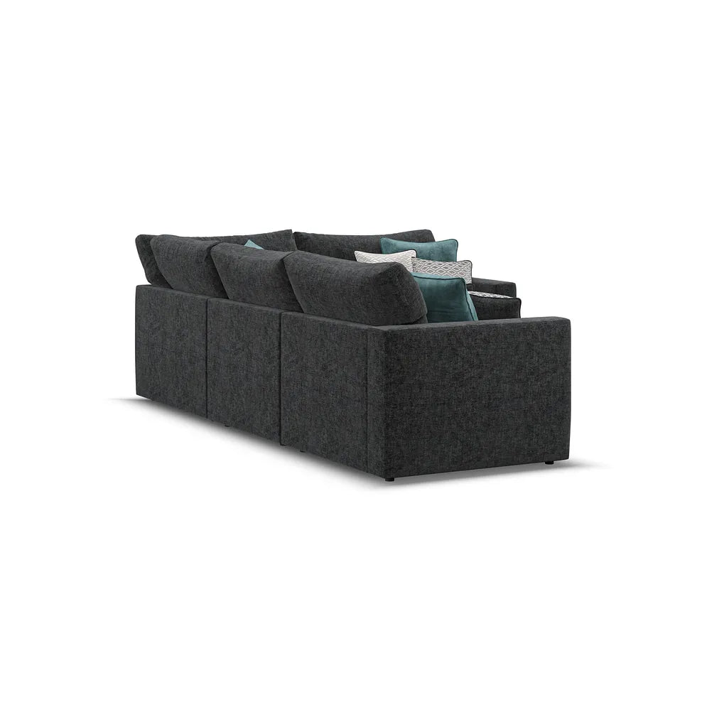 Noir Luxe 4 Seater Corner Sofa
