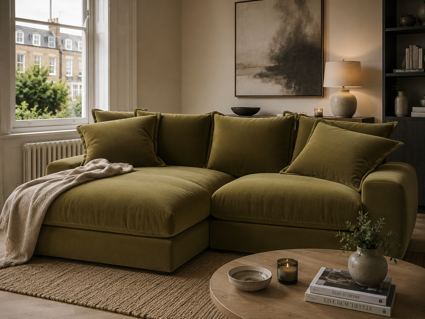 Milo Left Hand Chaise Modular Sofa