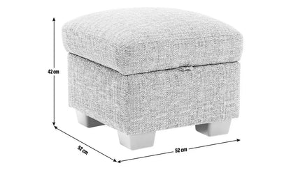 Metro Nest Grey Footstool