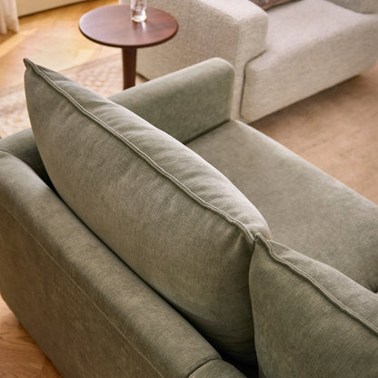 Lenae Corner Sofa - luxury chenille corner sofa in green by Vogue Vocus view 4
