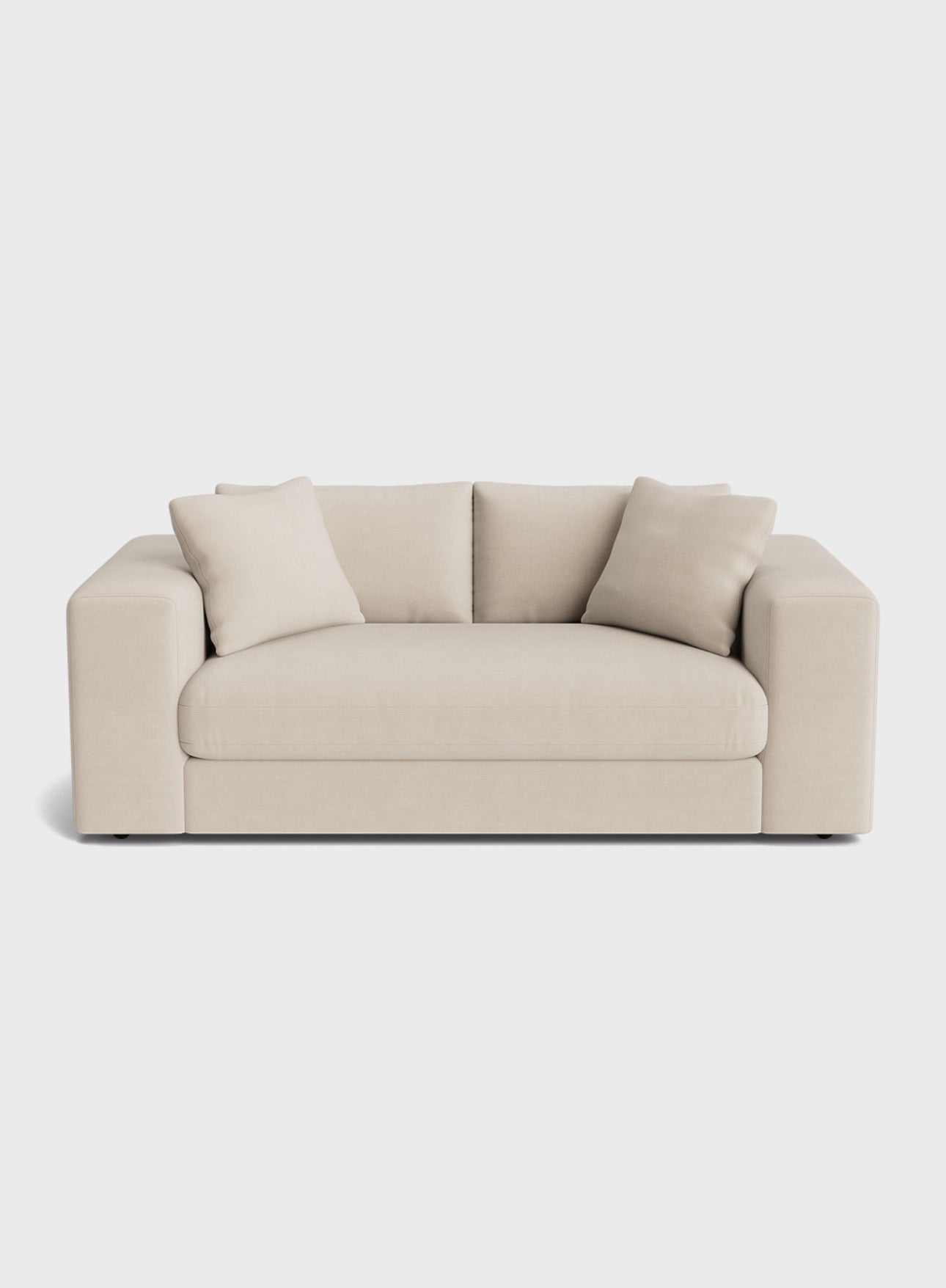 Oro 3 Seater Sofa-Cream - luxury velvet 3 seater sofa in cream by Vogue Vocus