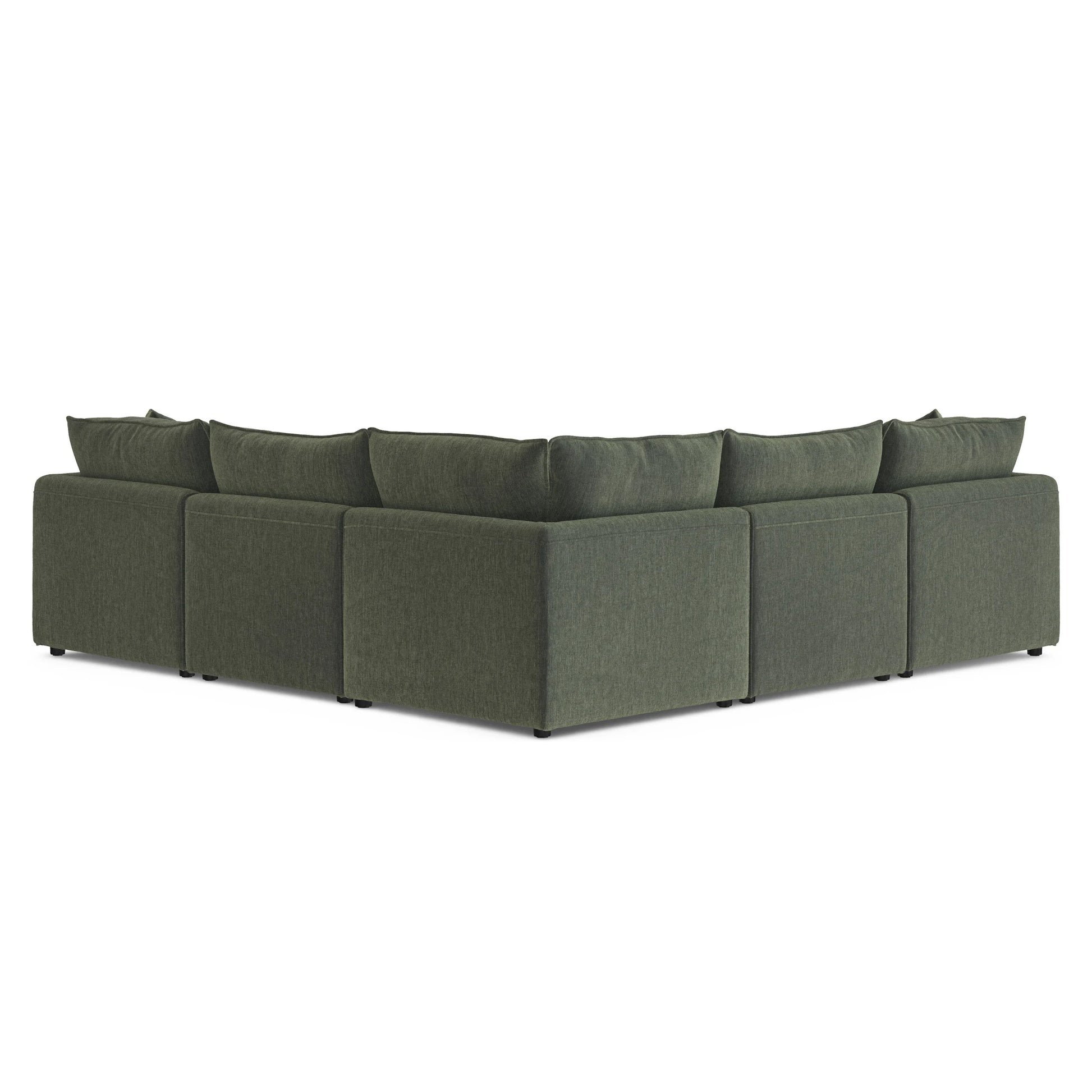 Lenae Corner Sofa - luxury chenille corner sofa in green by Vogue Vocus view 7