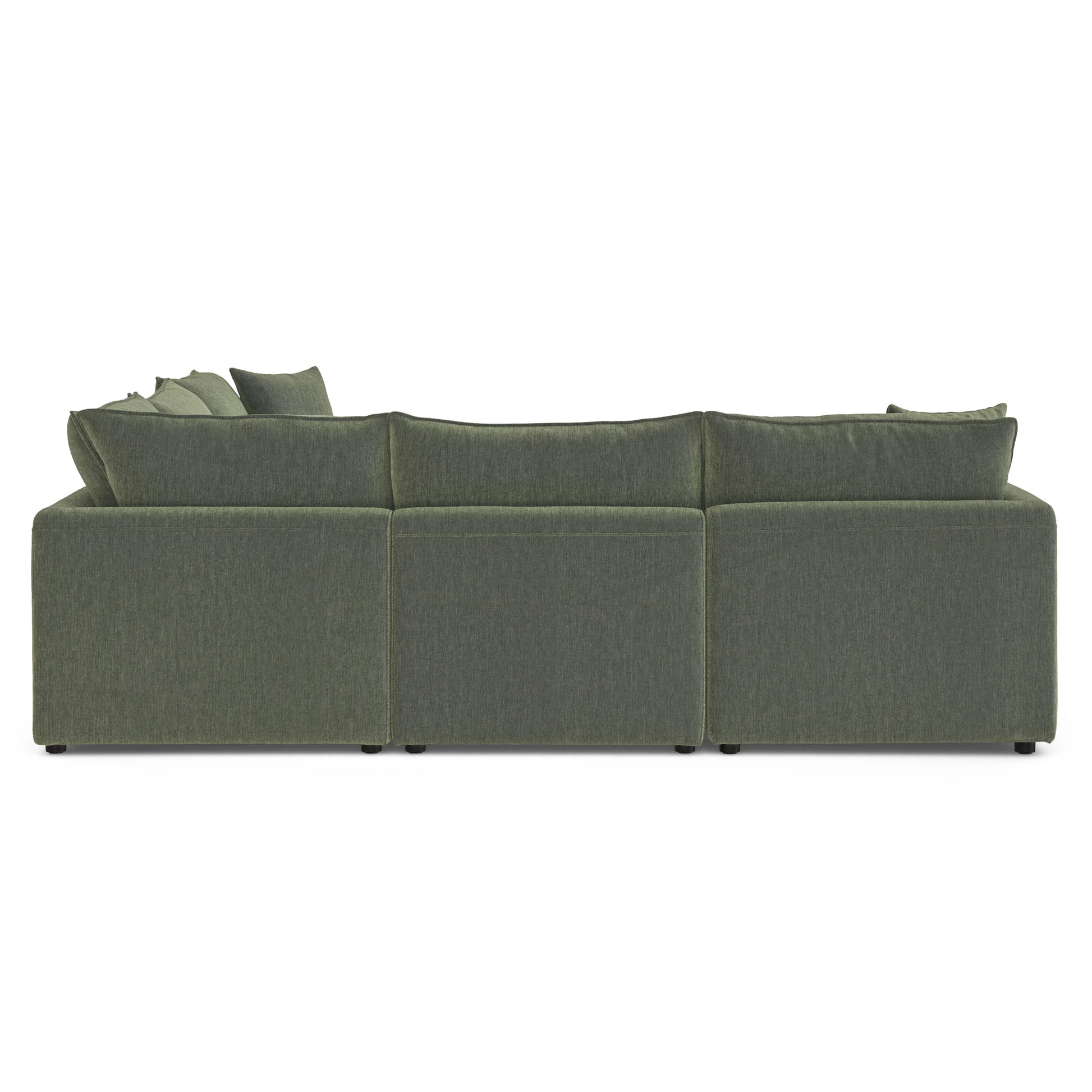 Lenae Corner Sofa - luxury chenille corner sofa in green by Vogue Vocus view 8