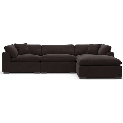 Carolina Plush 3-Piece Sectional and Ottoman