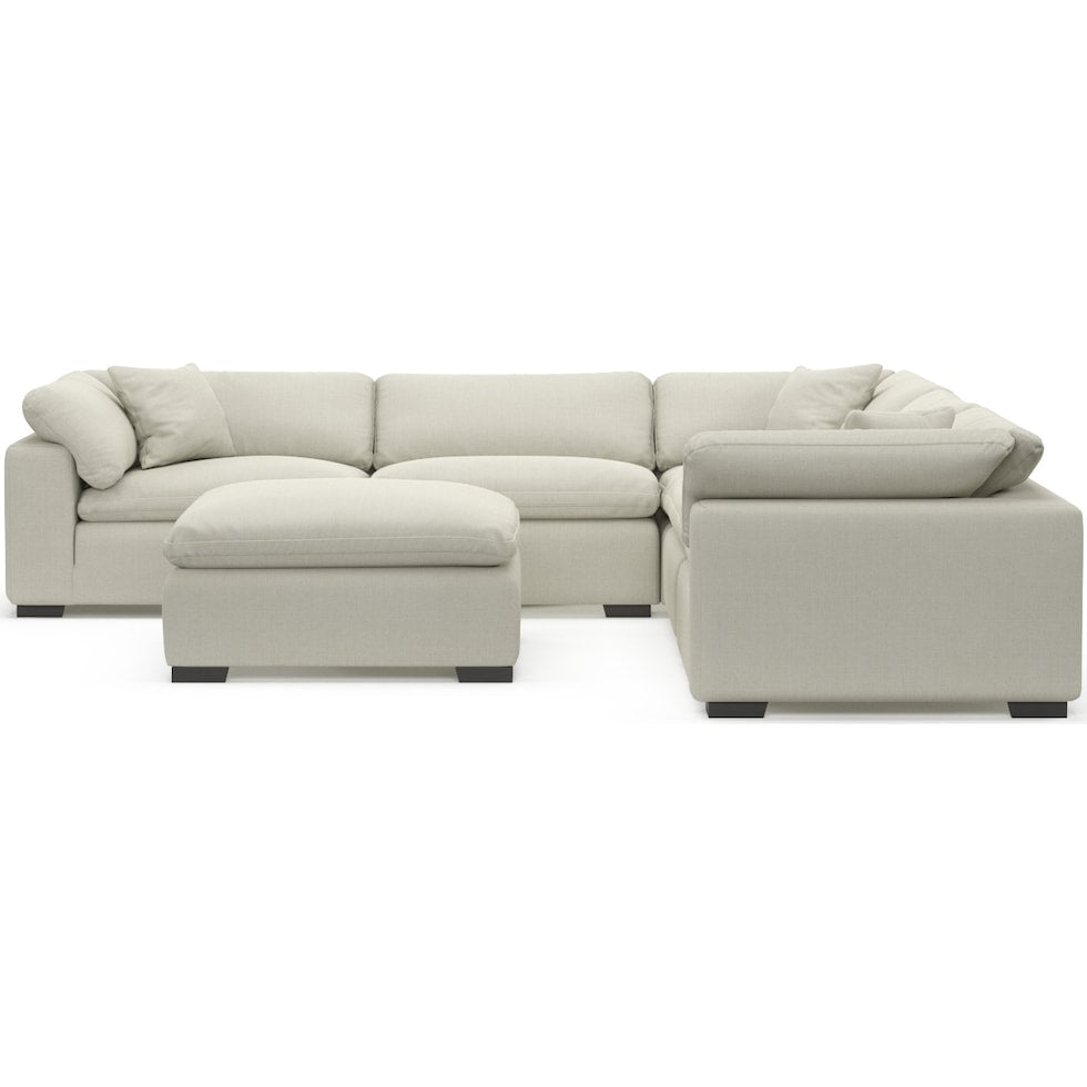 Carolina Plush 5-Piece Sectional and Ottoman