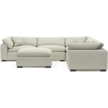 Carolina Plush 5-Piece Sectional and Ottoman
