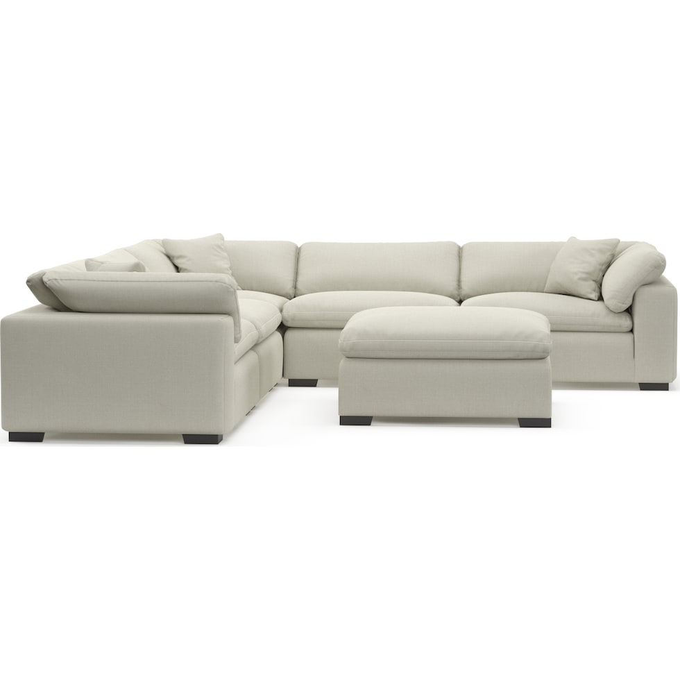 Carolina Plush 5-Piece Sectional and Ottoman