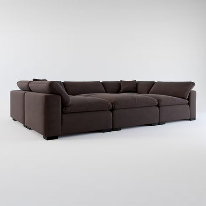 Carolina Modular Plush 6-Piece Sectional