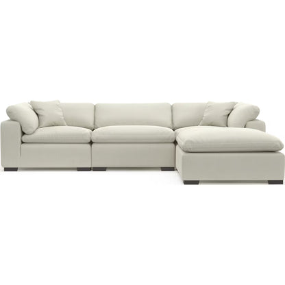 Carolina Plush 3-Piece Sectional and Ottoman