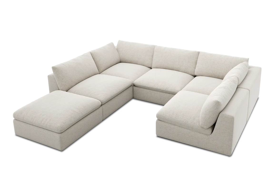 Carolina Modular Plush 6-Piece Sectional