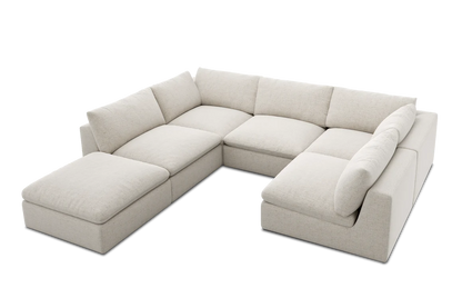 Carolina Modular Plush 6-Piece Sectional