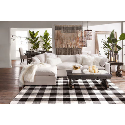 Carolina Plush 3-Piece Sectional and Ottoman