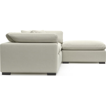 Carolina Plush 3-Piece Sectional and Ottoman