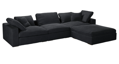Madrid Complete Modular Set with Footstool Feather Sofa