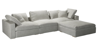 Madrid Complete Modular Set with Footstool Feather Sofa