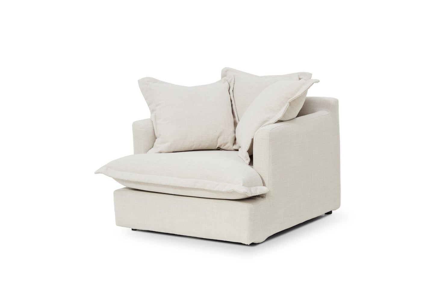 SPENCER Feather Filled Fabric Sofa Range 1 Seater