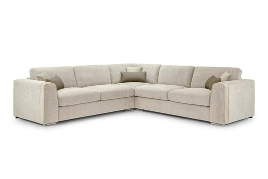 Grand Beige Corner Sofa