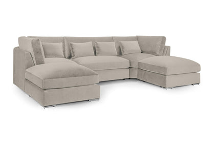 Beige Royale U Shape Corner Sofa