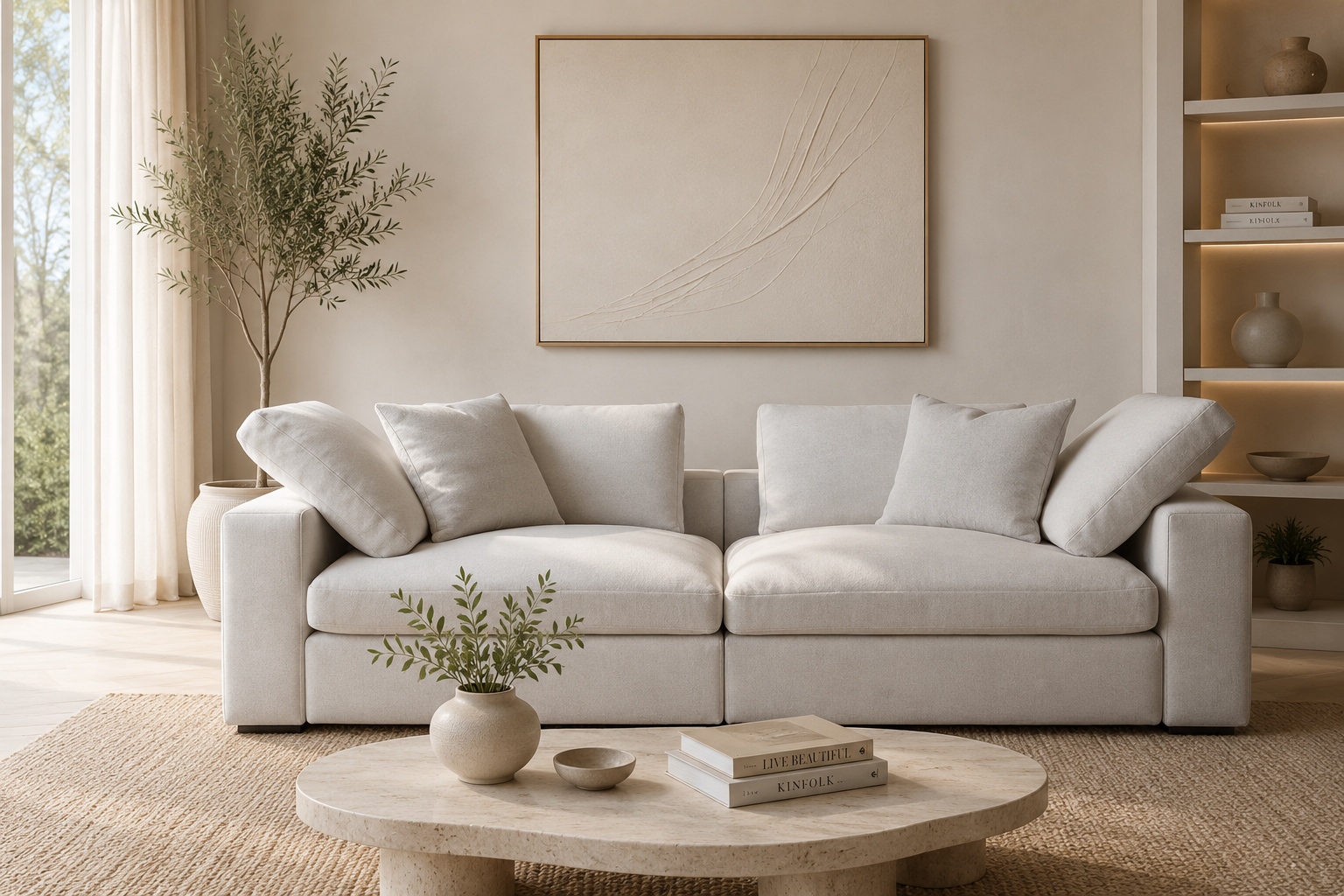Madrid Slim Feather 2 Seat Sofa - luxury chenille corner sofa by Vogue Vocus view 2