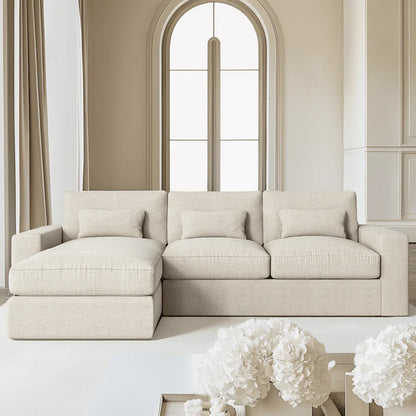 Regent Mink Velvet Medium Right Hand Facing Chaise End Sofa