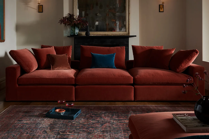 Madrid Complete Modular Set with Footstool Feather Sofa