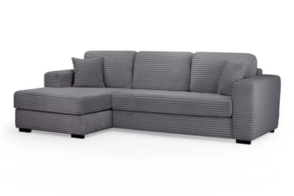 Grey Bliss Left Hand Corner Sofa