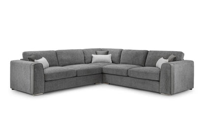 Grand Grey Corner Sofa