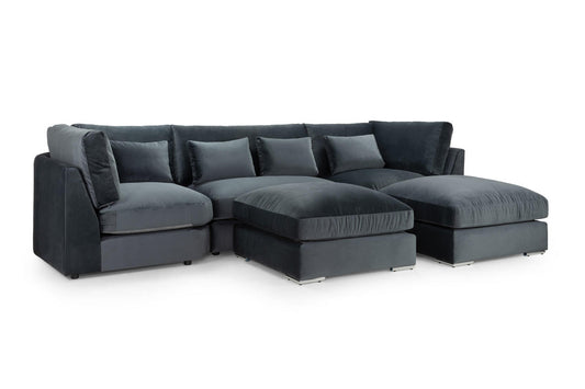 Slate Royale U Shape Corner Sofa
