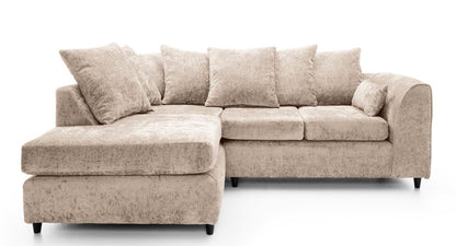 Cozy Crushed Chenille Corner Sofa