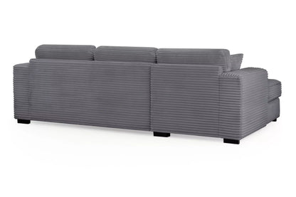 Grey Bliss Left Hand Corner Sofa