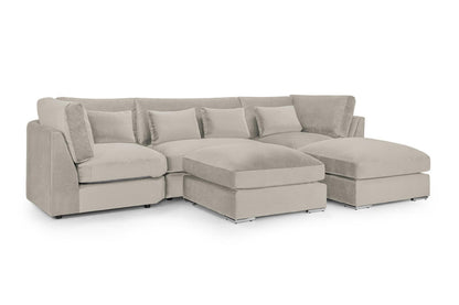 Beige Royale U Shape Corner Sofa