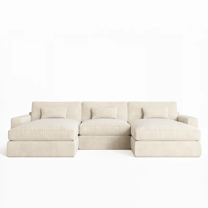 Regent  Velvet Large U shape Sofa