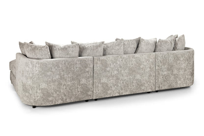Regal Truffle U Shape Corner Scatterback Sofa