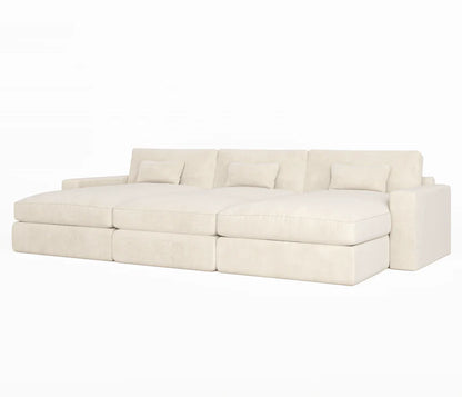 Regent  Velvet Large U shape Sofa