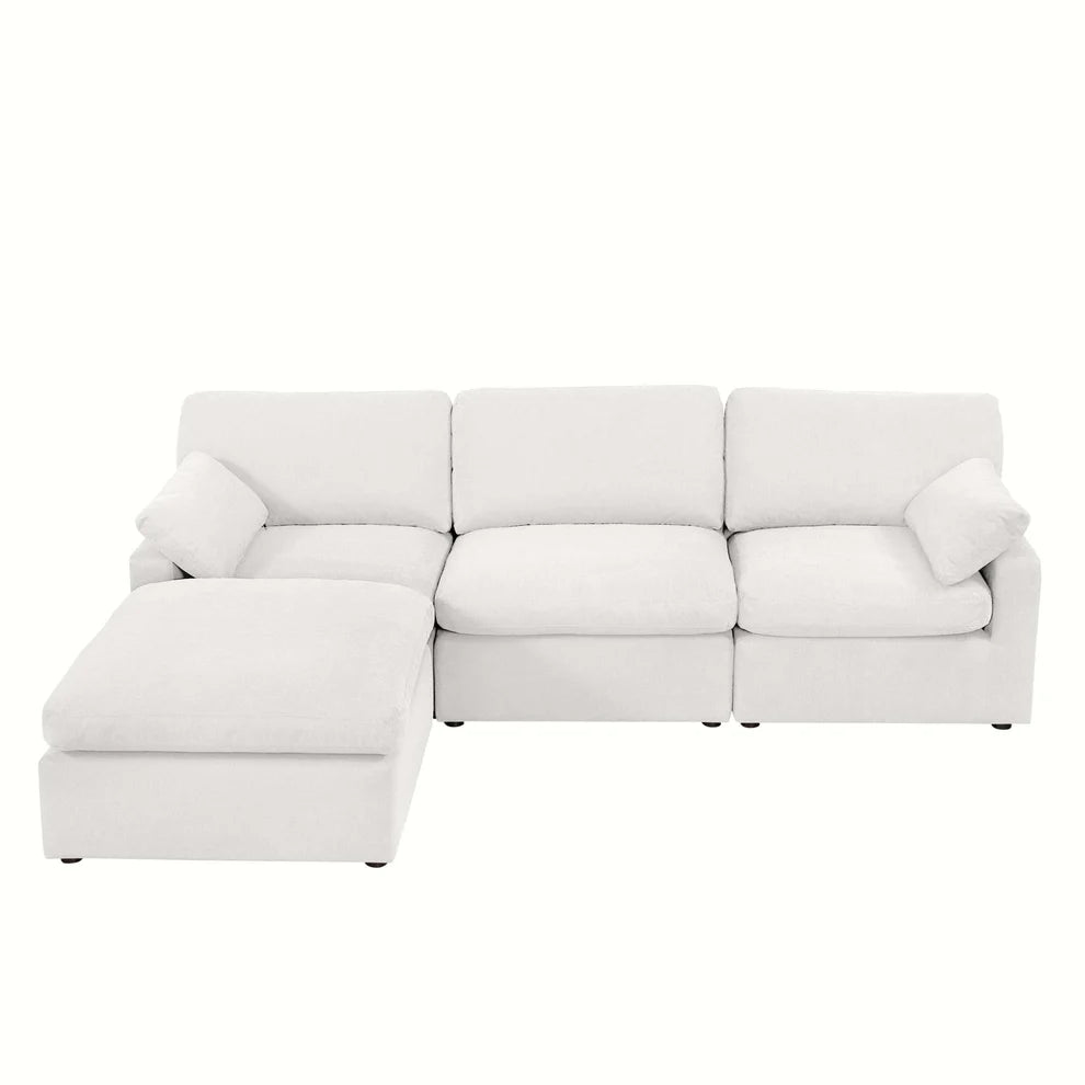 Savannah Feather Left Hand Chaise Sofa