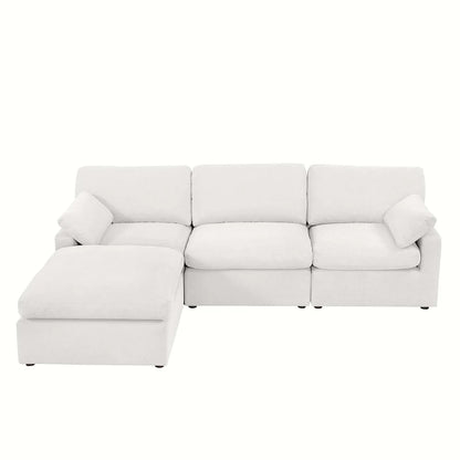 Savannah Feather Left Hand Chaise Sofa